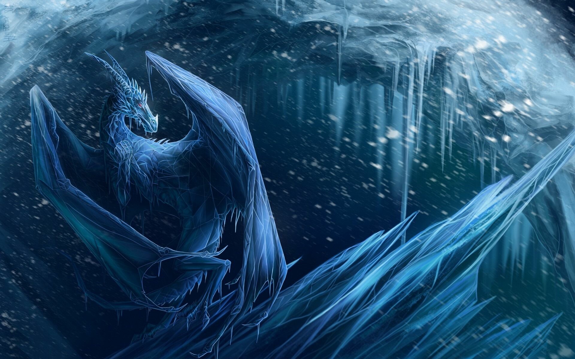 Dragon In Ice Wallpapers