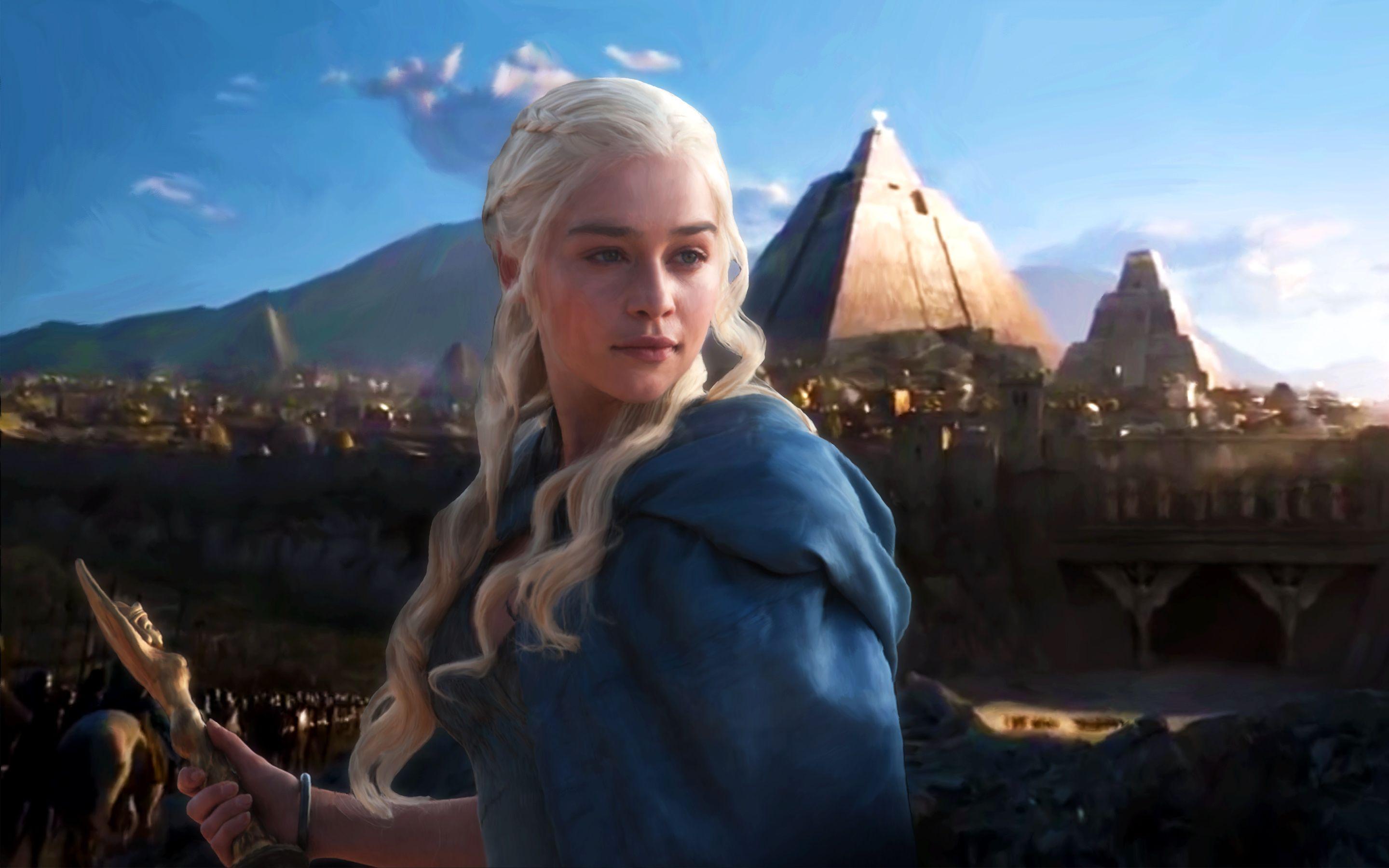 Dragon Queen Khaleesi Cartoon Artwork Wallpapers