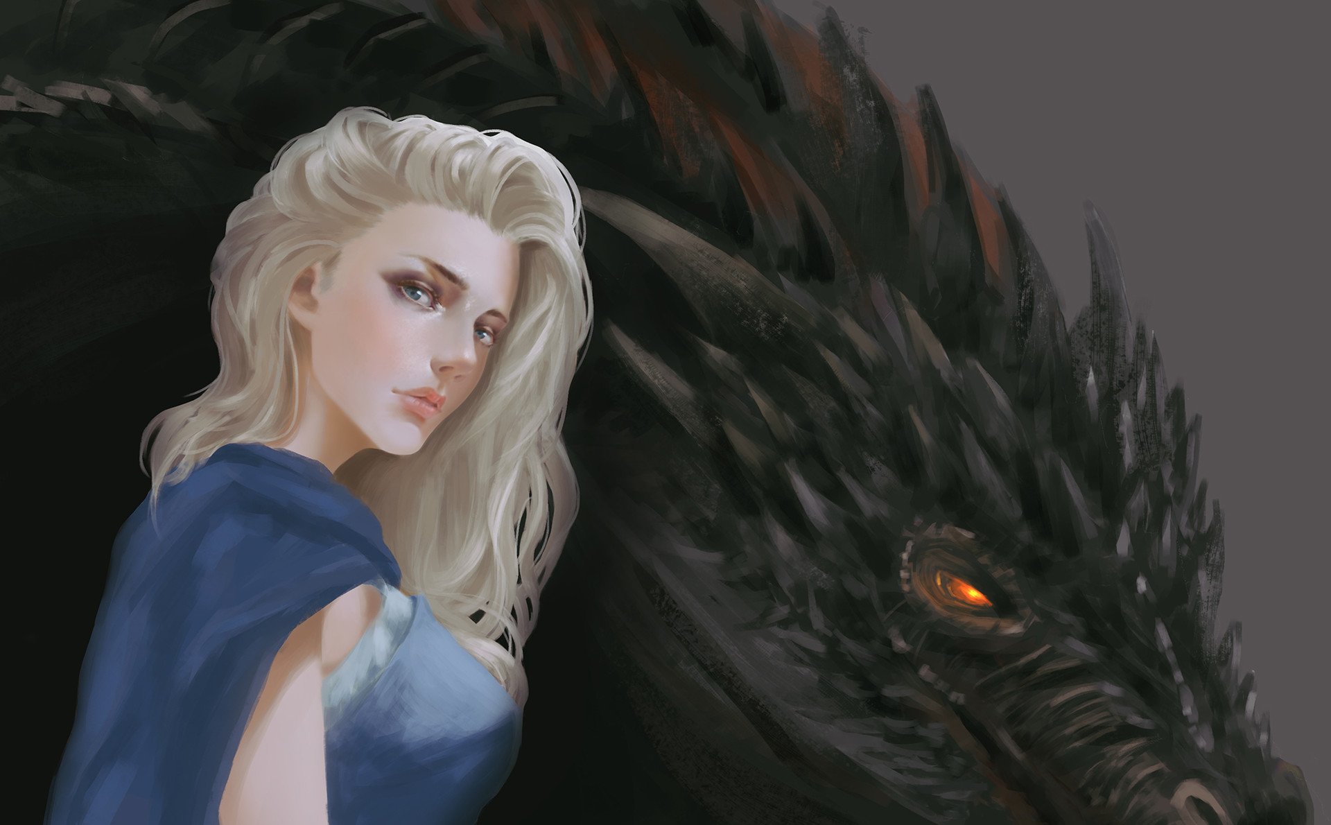 Dragon Queen Khaleesi Cartoon Artwork Wallpapers