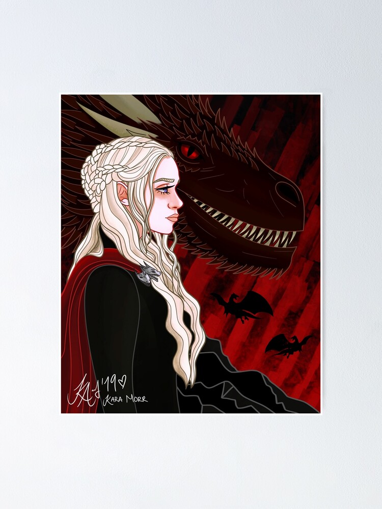 Dragon Queen Khaleesi Cartoon Artwork Wallpapers