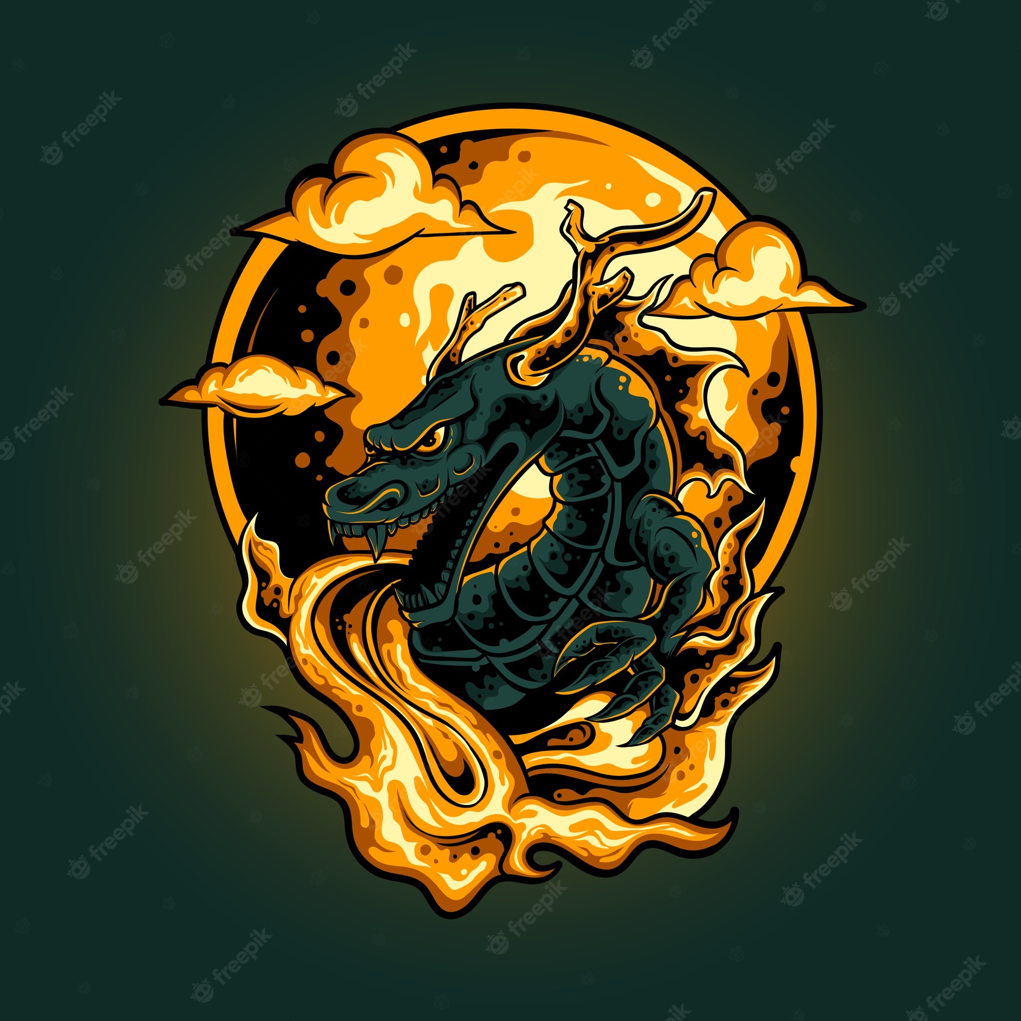 Dragon Throwing Fire Wallpapers