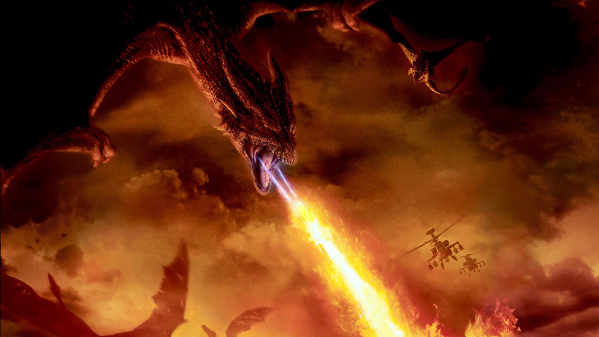 Dragon Throwing Fire Wallpapers