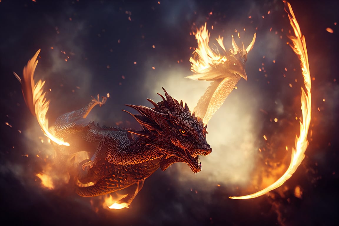 Dragon Throwing Fire Wallpapers