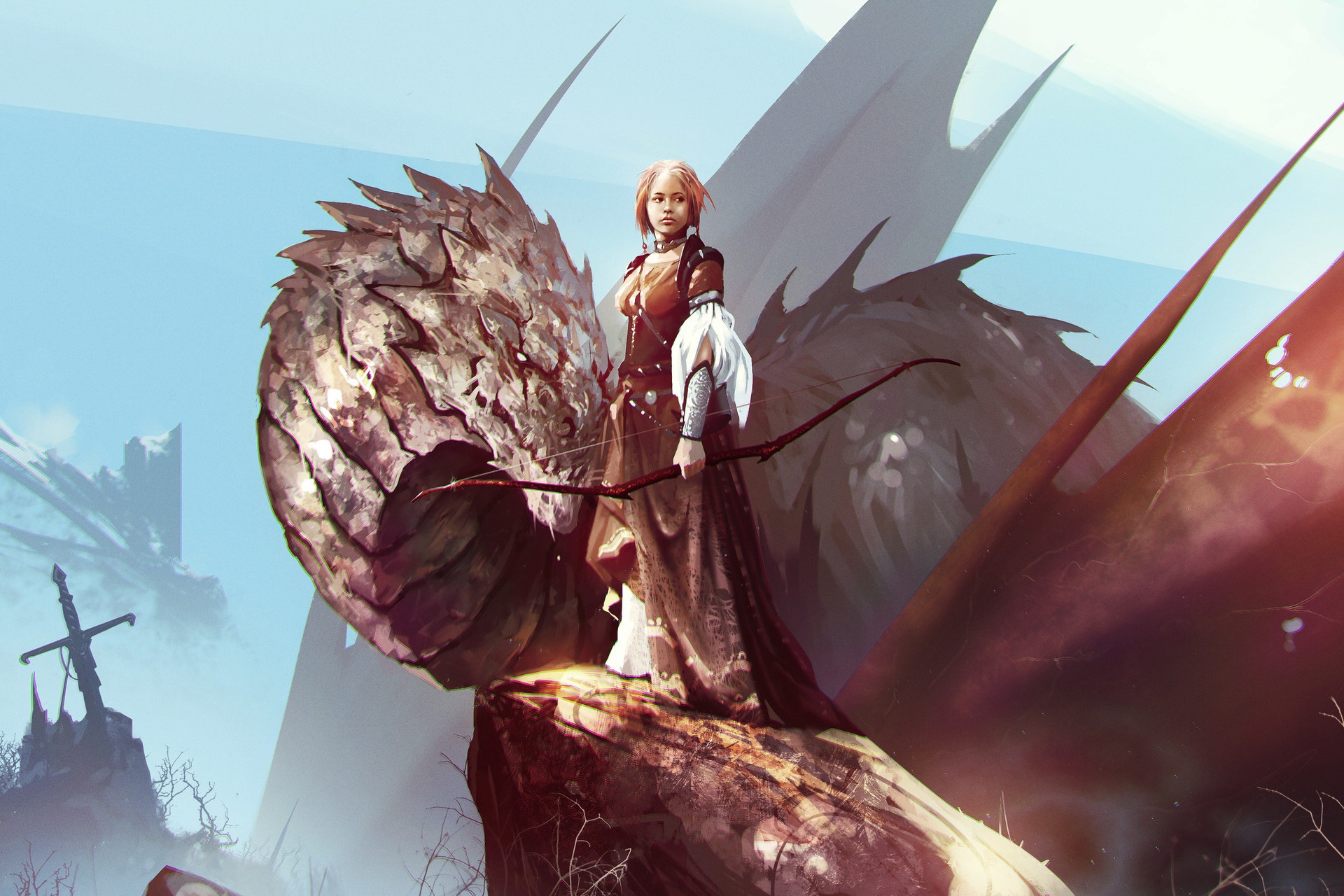 Dragons And Women Wallpapers