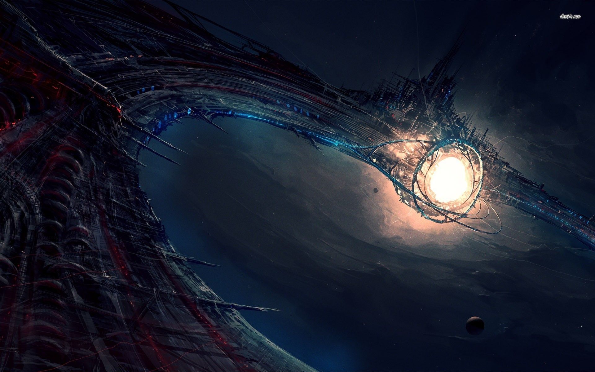 Dragons Scifi Space Cyborg Space Wallpapers