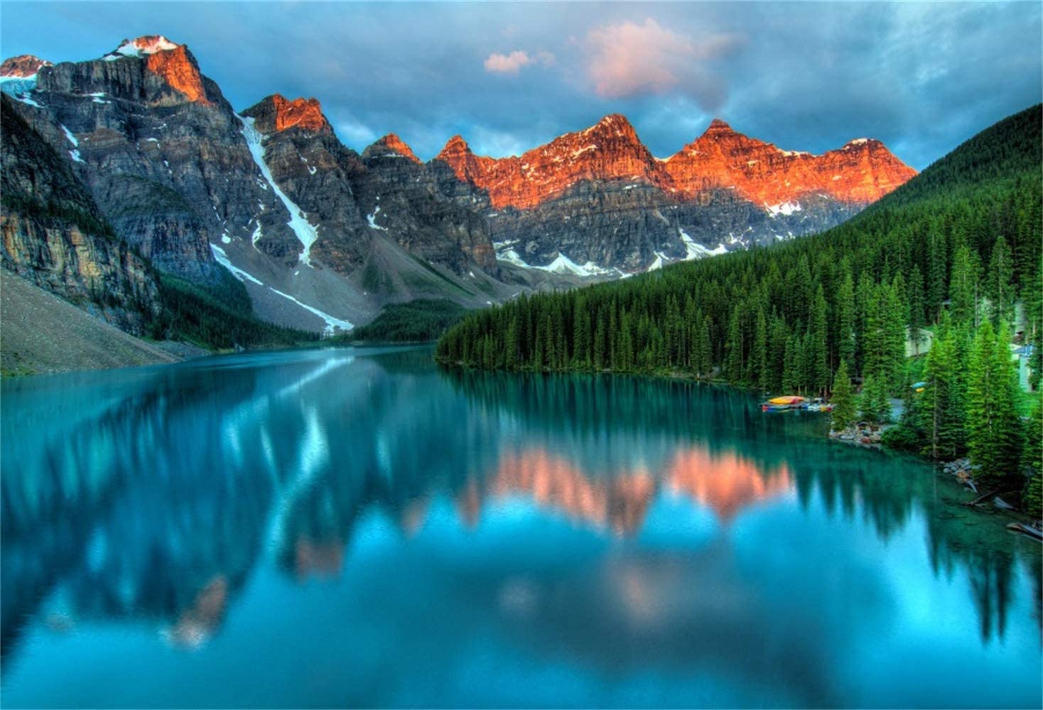 Dramatic Mountain Reflection Over Lake Wallpapers