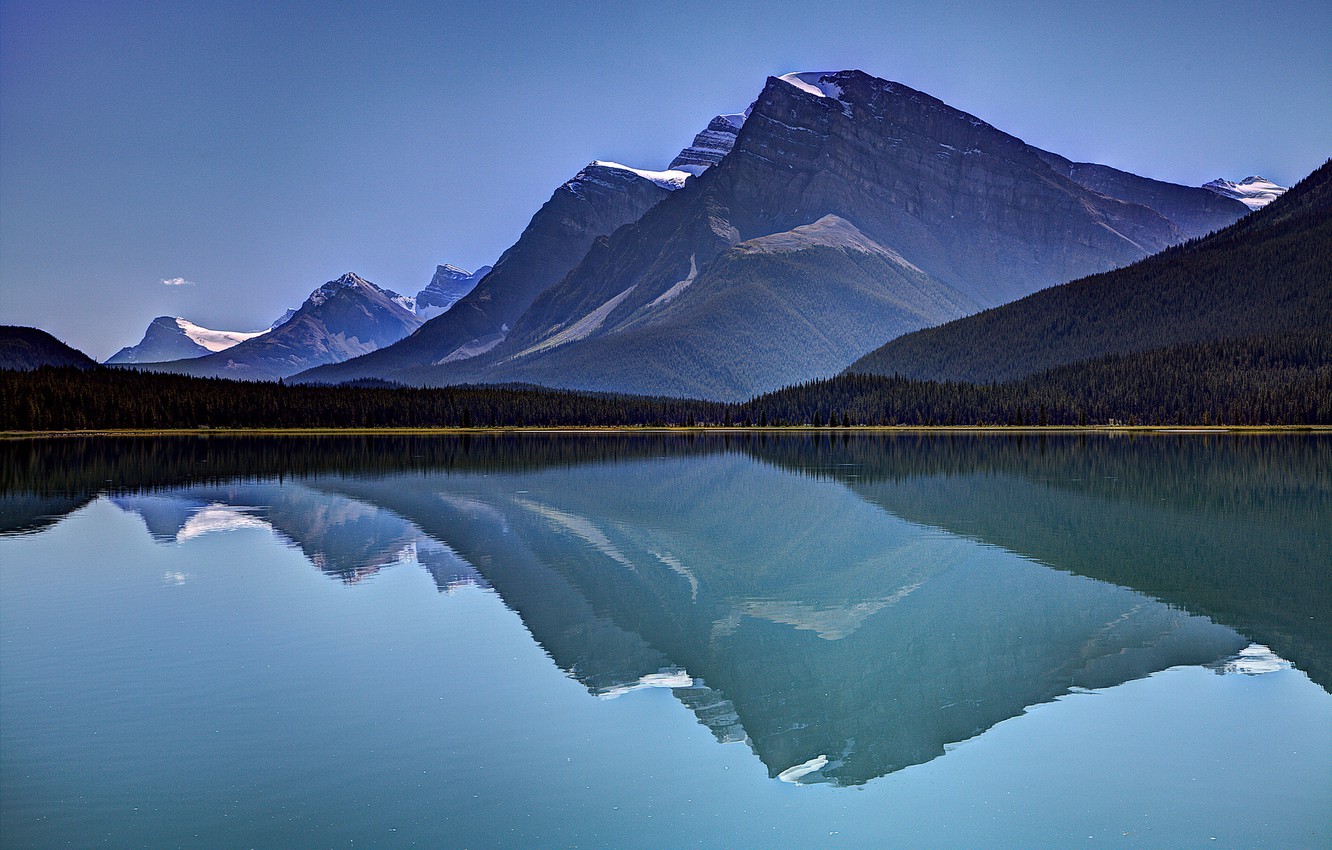 Dramatic Mountain Reflection Over Lake Wallpapers