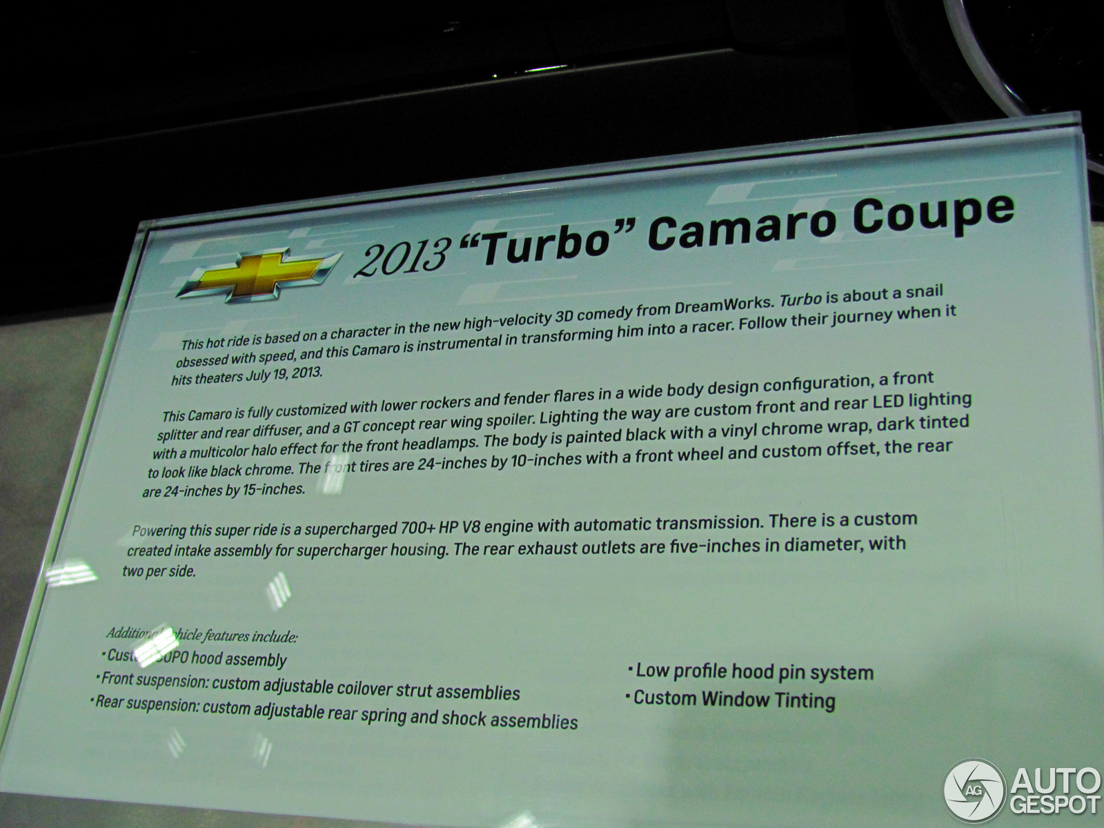 Dreamworks Turbo Chevrolet Camaro Wallpapers