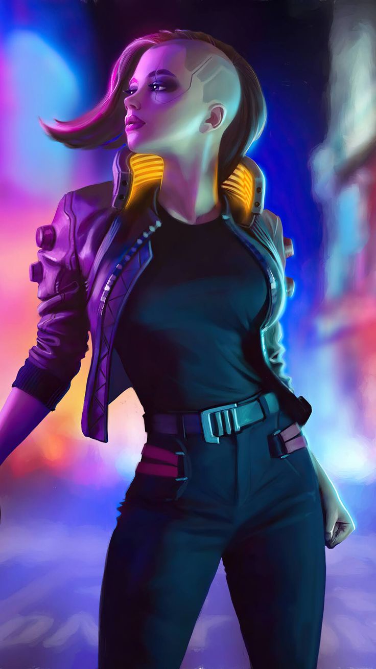 Droid Girl New Cyberpunk Art Wallpapers