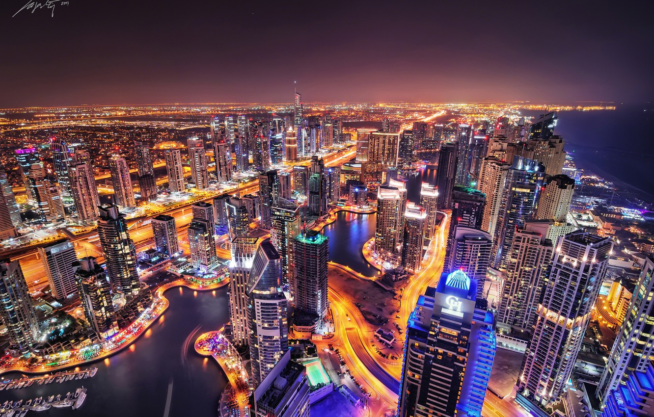 Dubai At Night Wallpapers