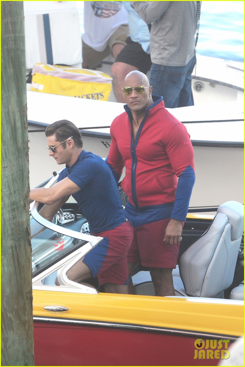 Dwayne 'The Rock' Johnson And Zac Efron In Baywatch Movie Wallpapers