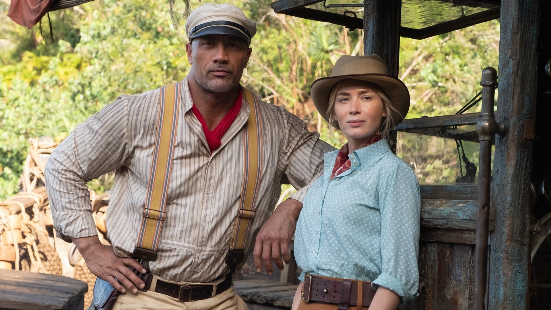 Dwayne Johnson &Amp; Emily Blunt In Jungle Cruise Wallpapers