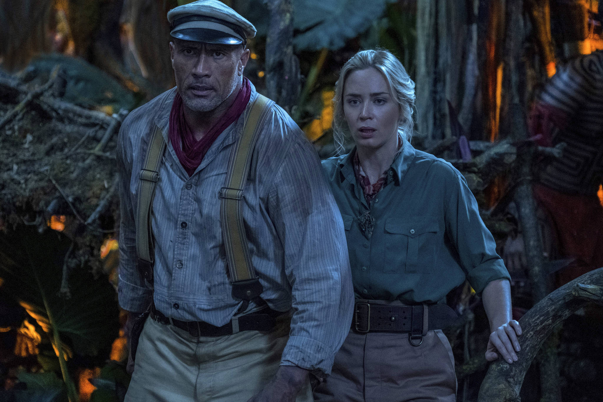 Dwayne Johnson &Amp; Emily Blunt In Jungle Cruise Wallpapers