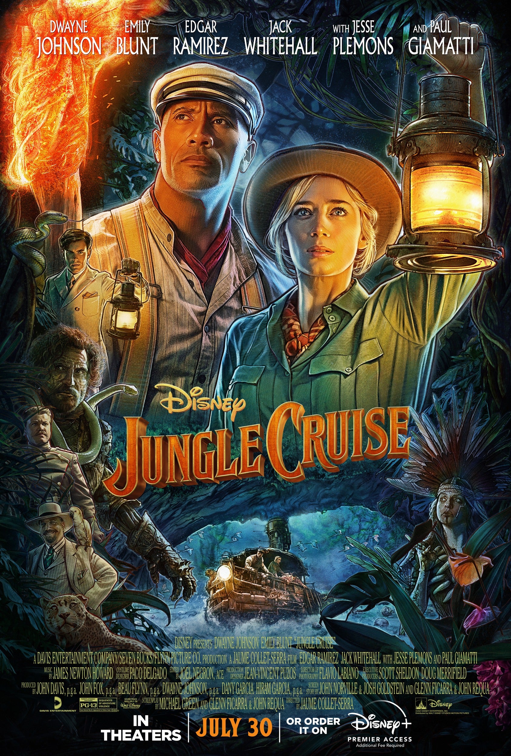 Dwayne Johnson And Emily Blunt Jungle Cruise Wallpapers