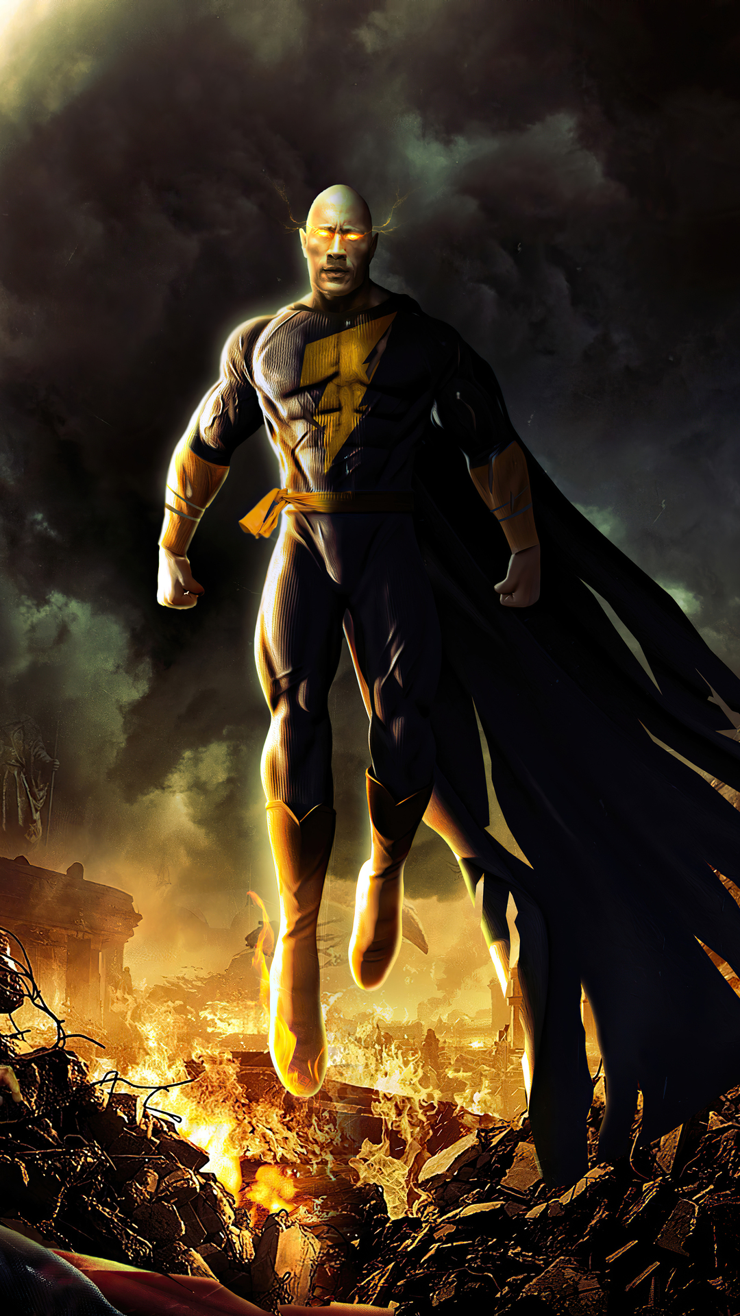 Dwayne Johnson As Black Adam Art Wallpapers