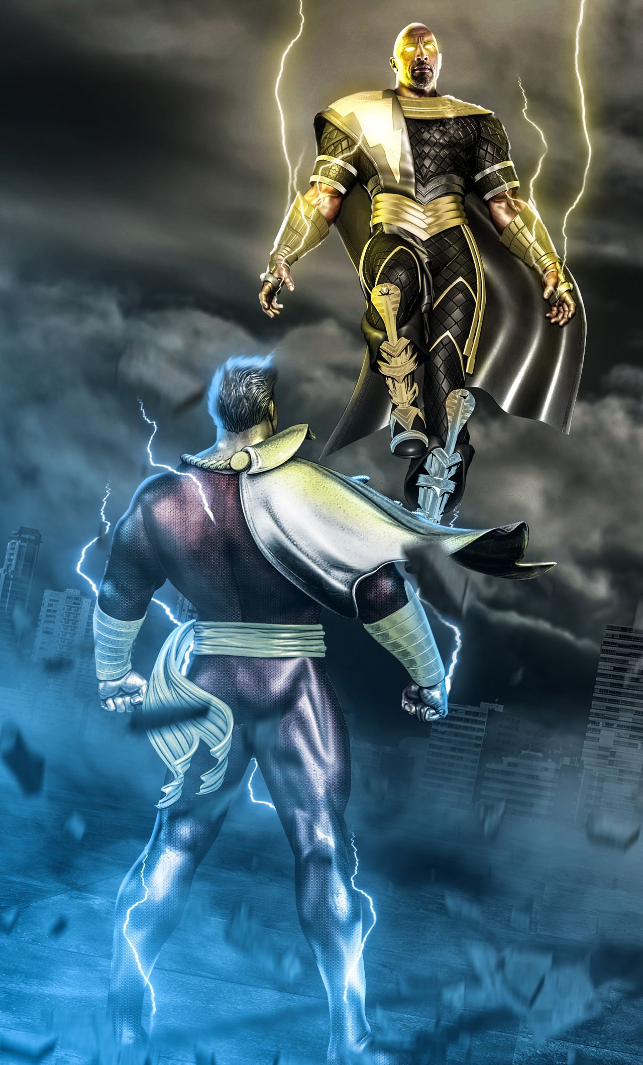 Dwayne Johnson As Black Adam Fanart Wallpapers