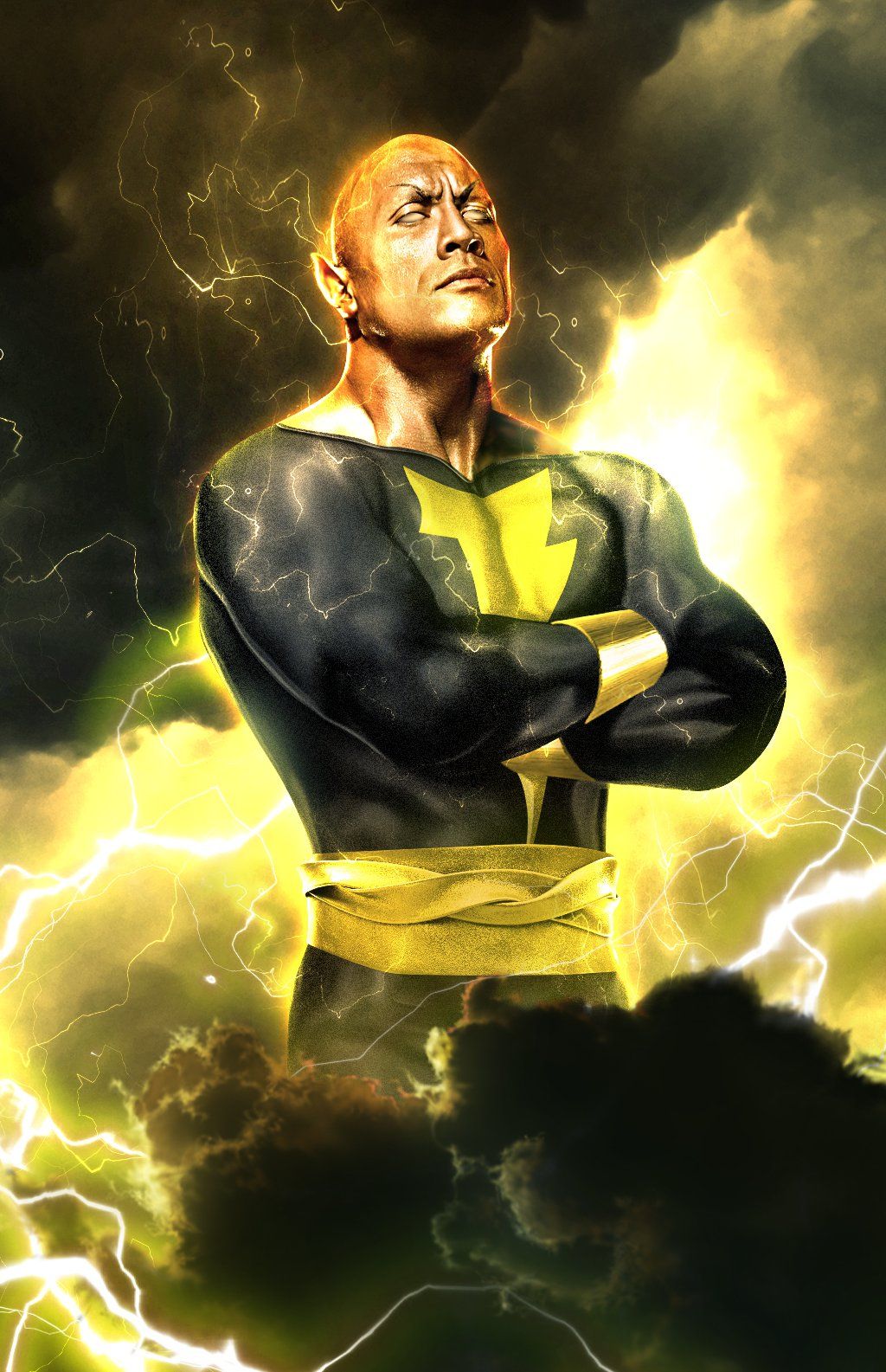 Dwayne Johnson As Black Adam Fanart Wallpapers