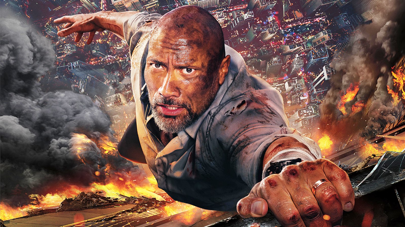 Dwayne Johnson In Skyscraper 2018 Wallpapers