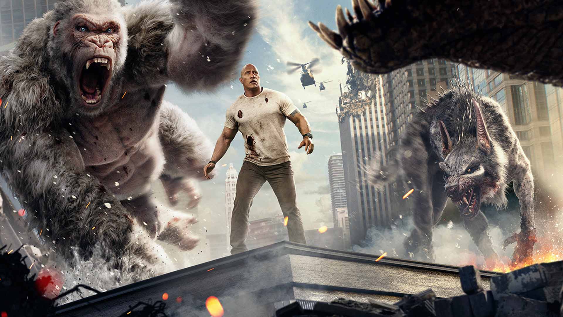 Dwayne Johnson Rampage Movie 2018 Wallpapers