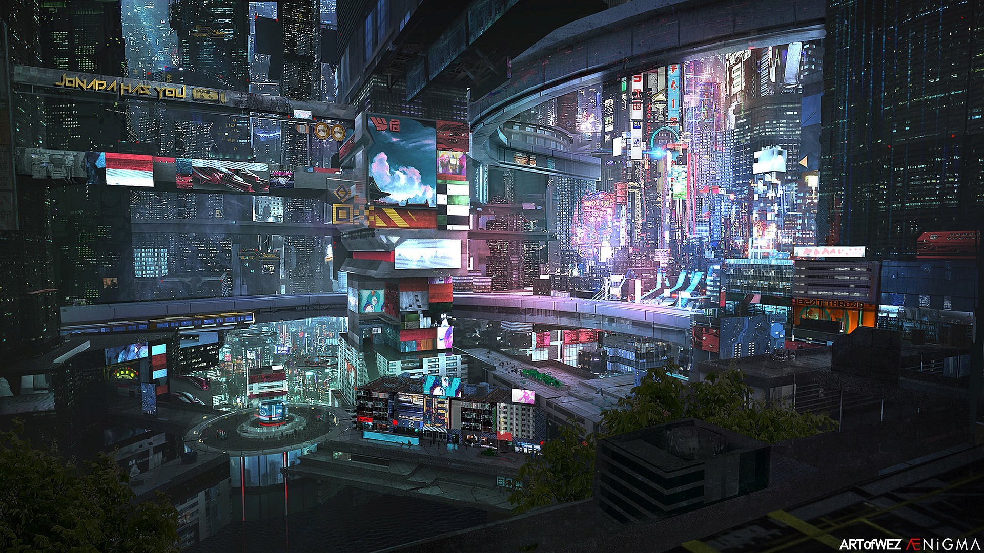 Dystopian City Background