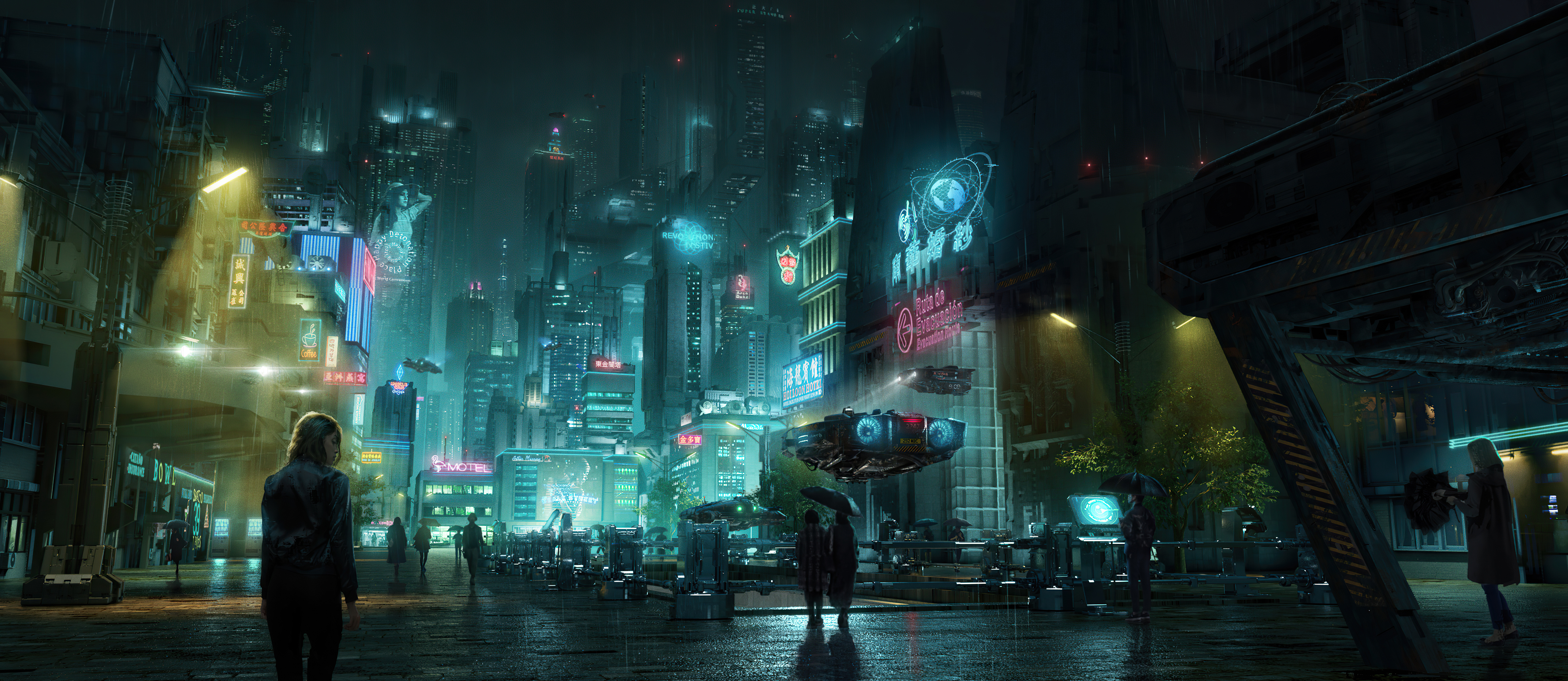 Dystopian City Background