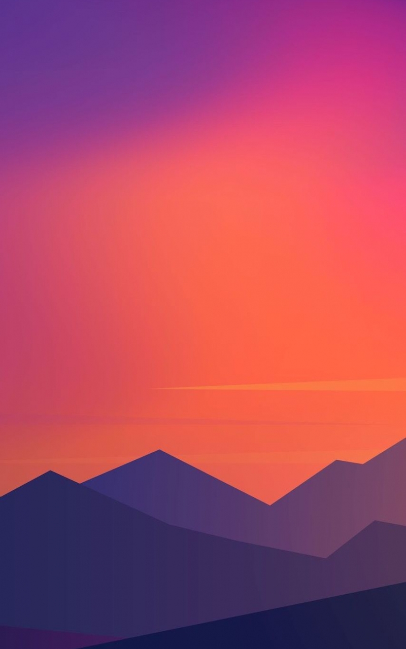 Eagle Mountain Sunset Minimalist Wallpapers