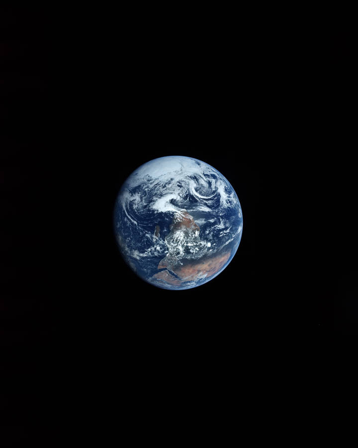 Earth Black Background