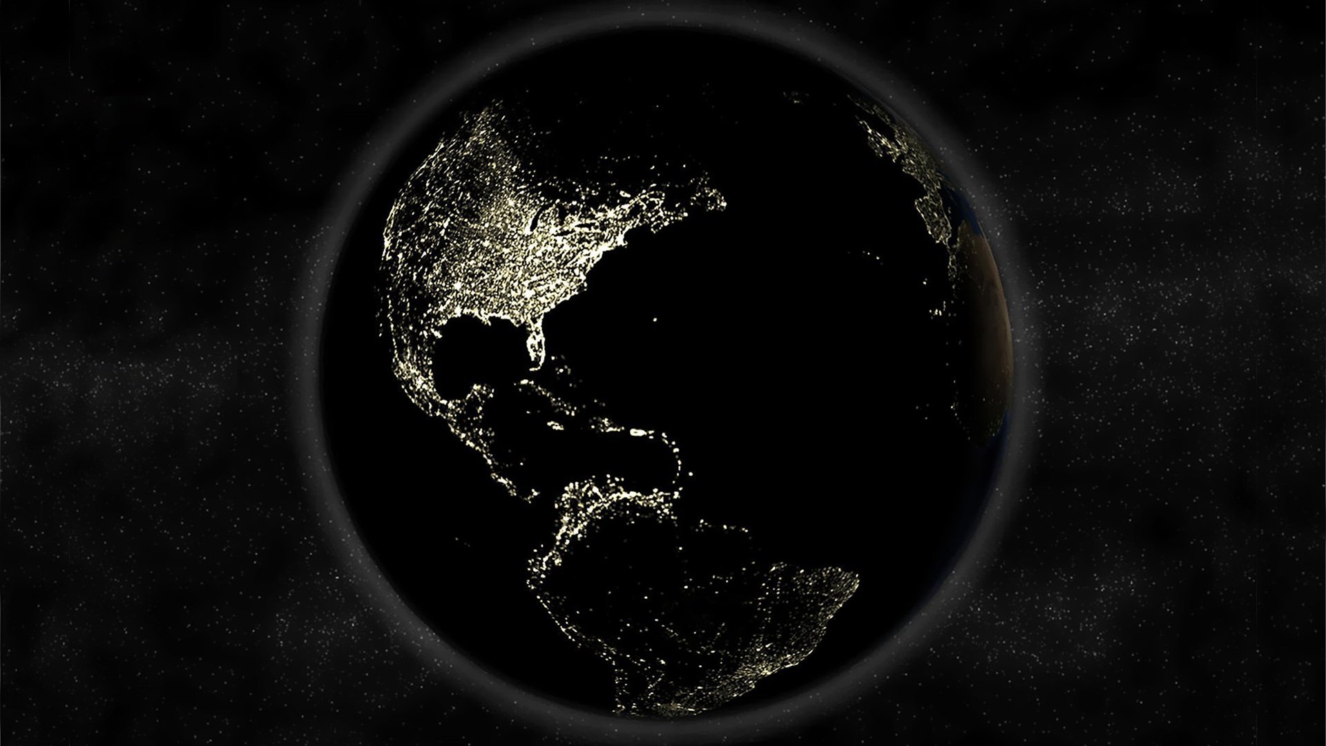 Earth Black Background