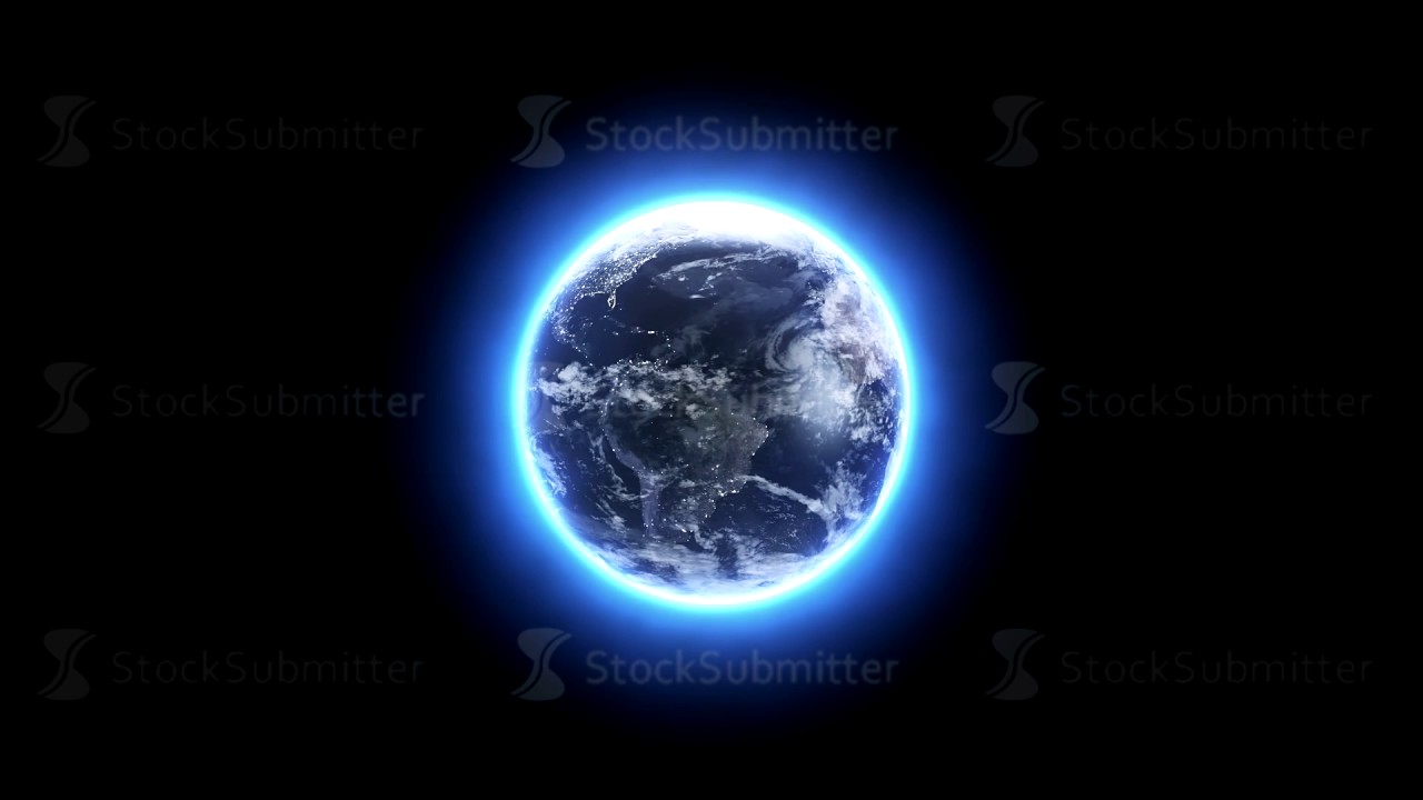 Earth Black Background