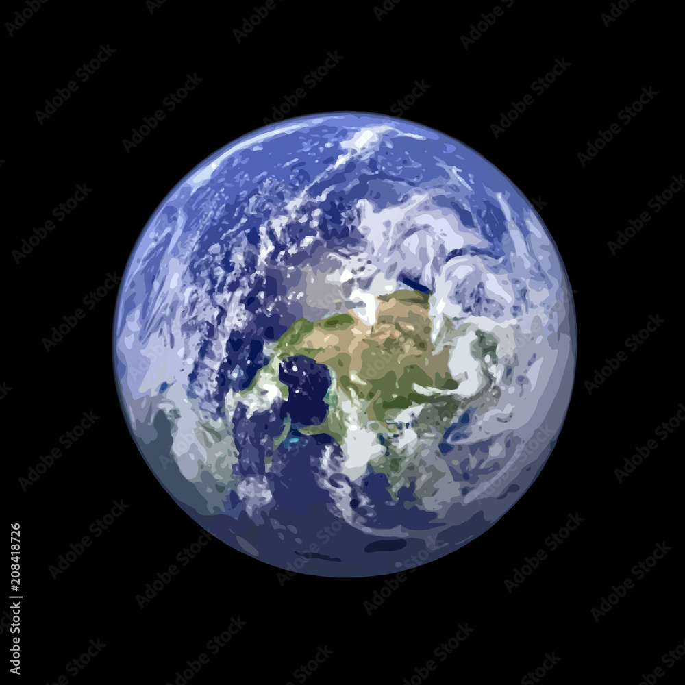 Earth Black Background