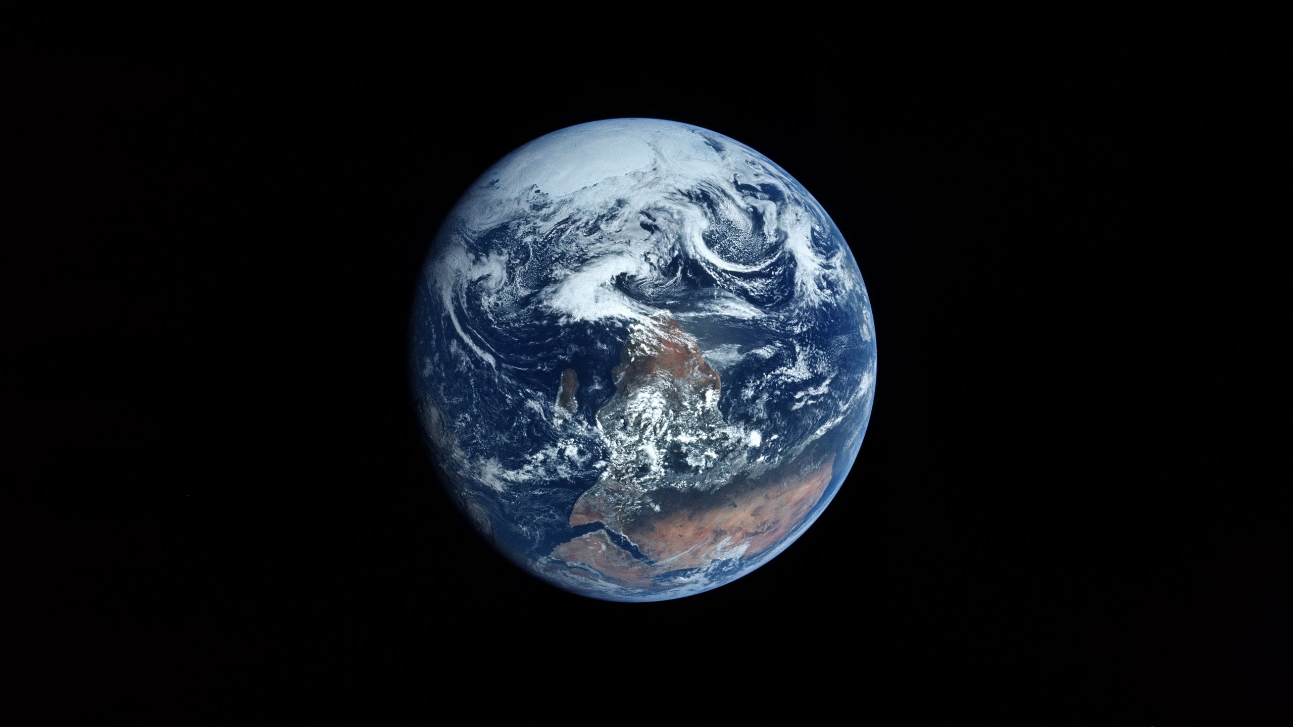 Earth Black Background