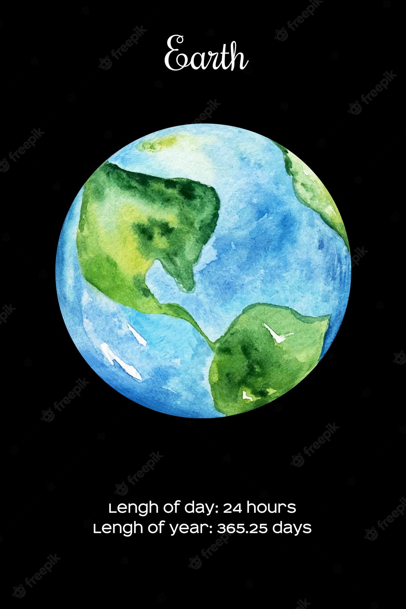 Earth Black Background