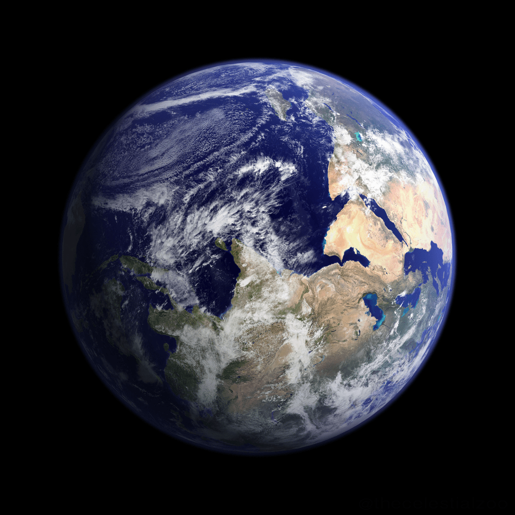 Earth Black Background