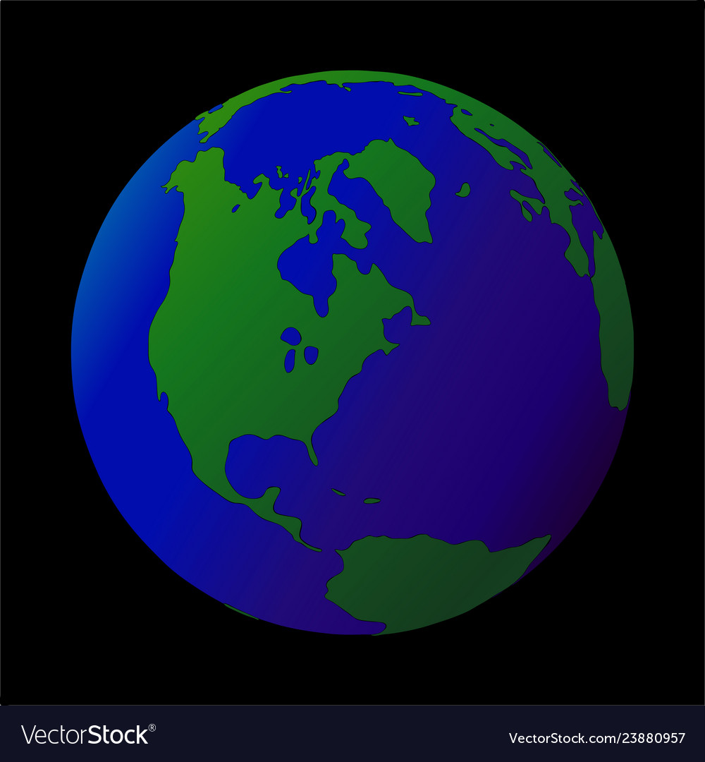 Earth Black Background