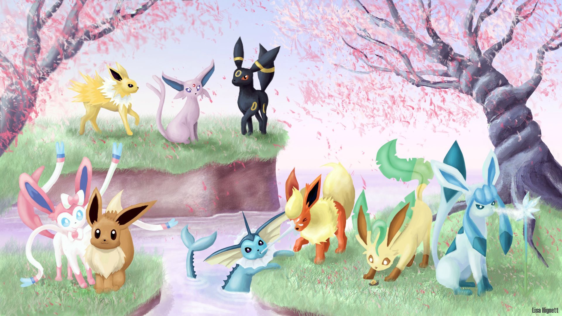 Eevee Evolutions Background