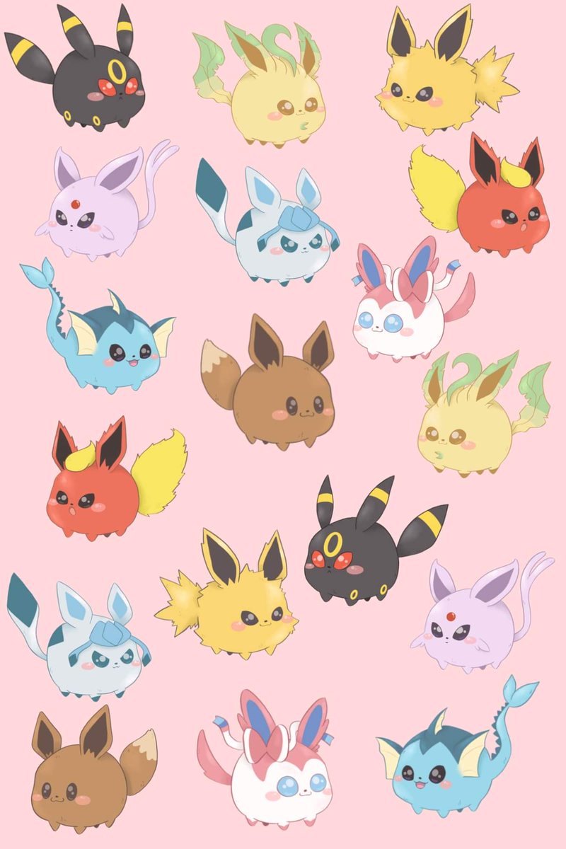 Eeveelutions Chibi Wallpapers