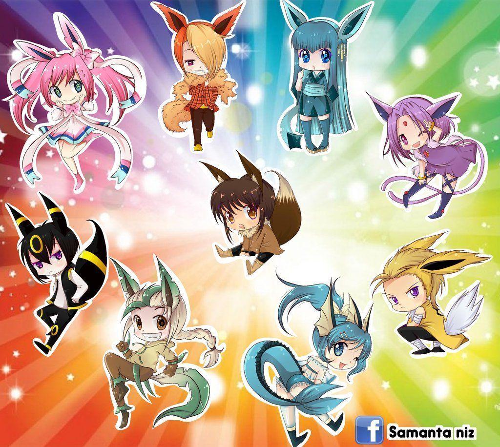 Eeveelutions Chibi Wallpapers