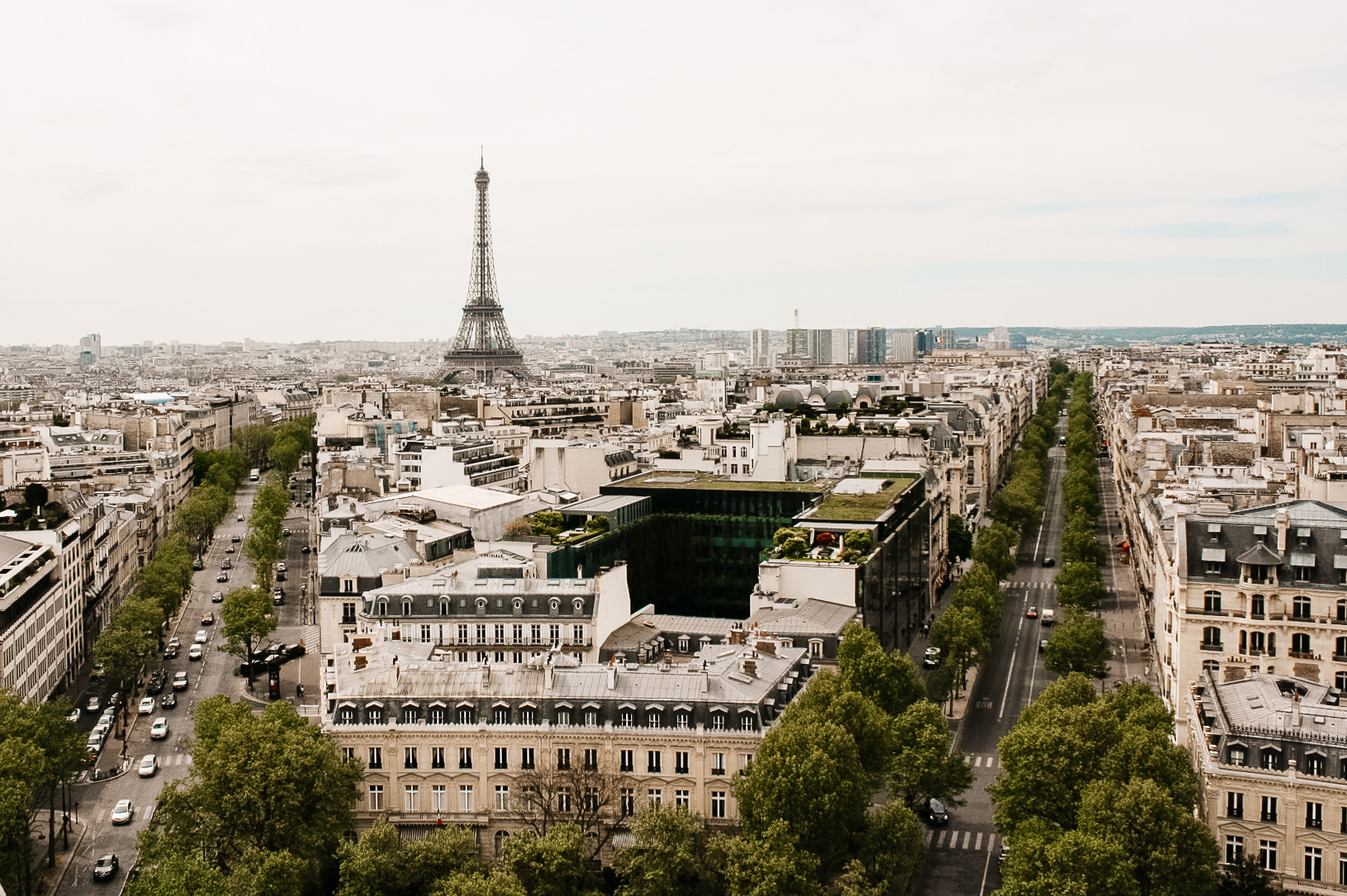 Eiffel Tower Arc De Triomphe Cityscape Artwork Wallpapers