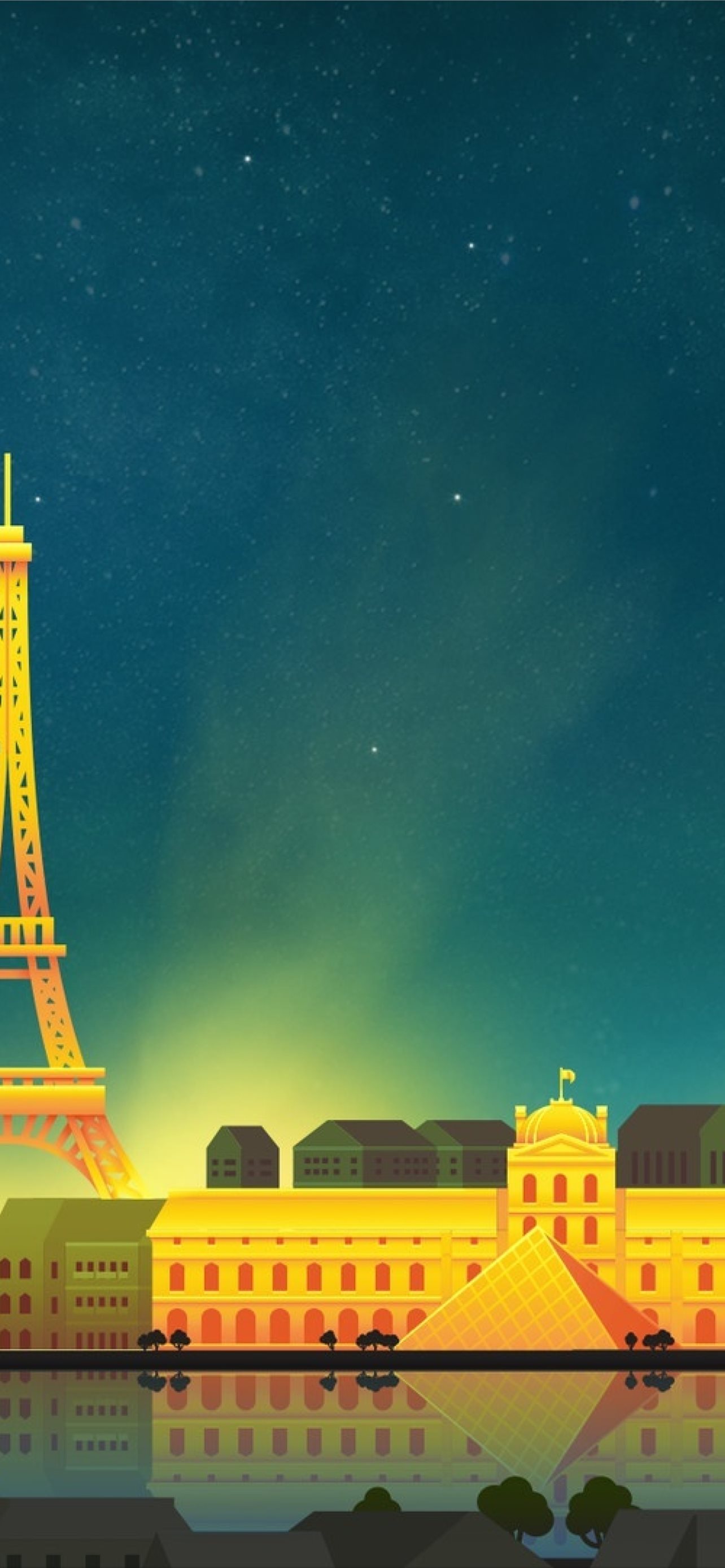 Eiffel Tower Arc De Triomphe Cityscape Artwork Wallpapers