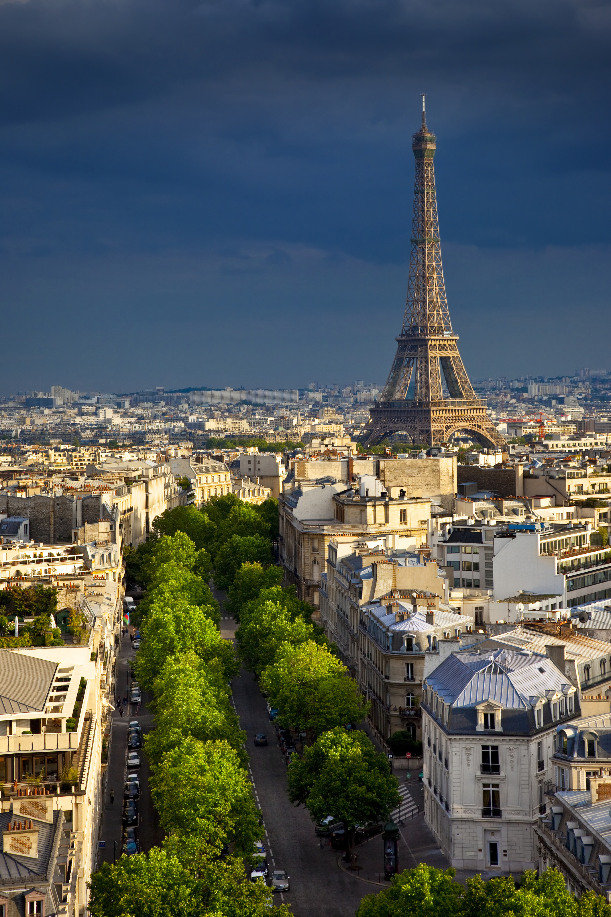 Eiffel Tower Arc De Triomphe Cityscape Artwork Wallpapers