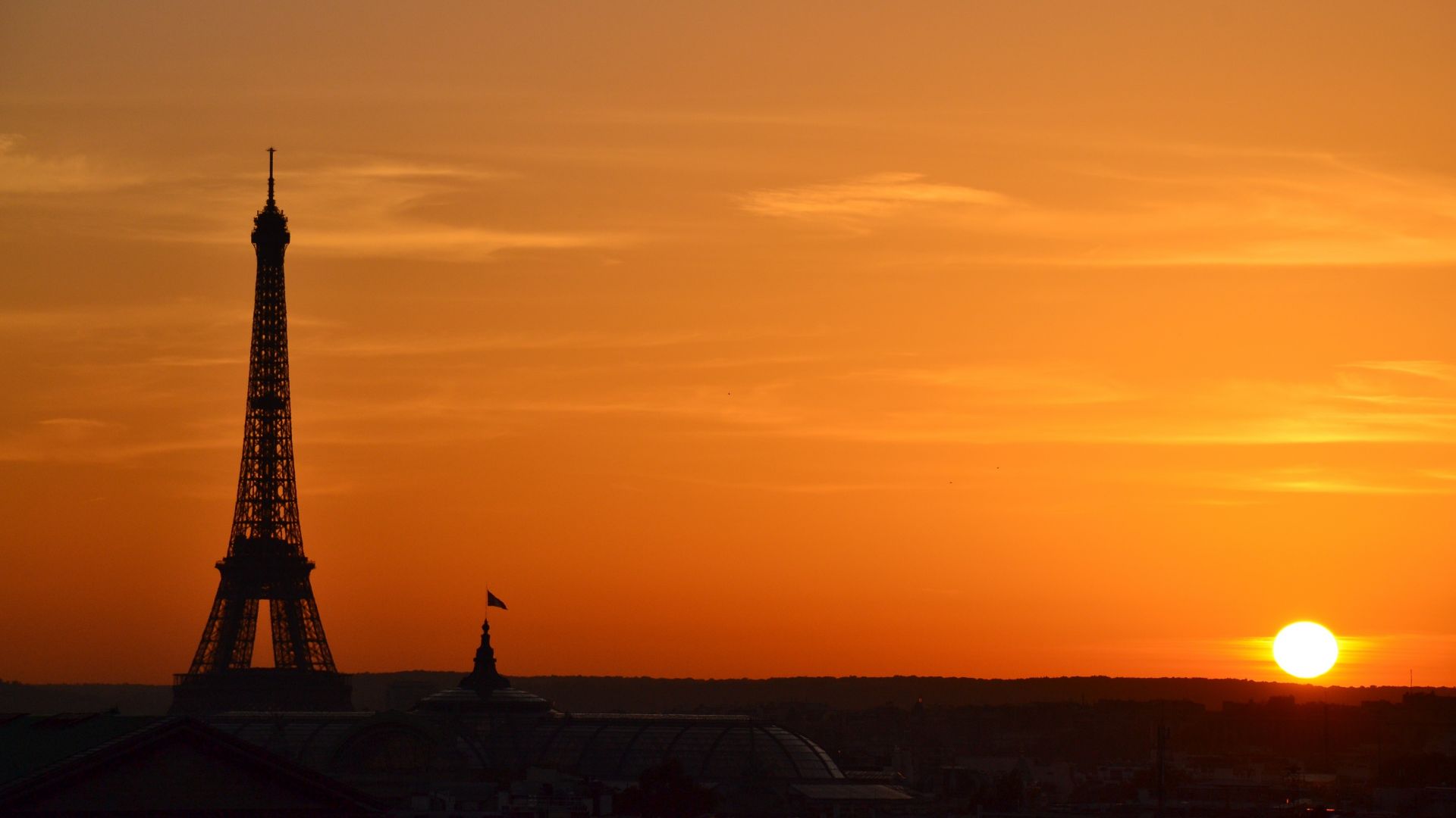 Eiffel Tower Sunset Wallpapers