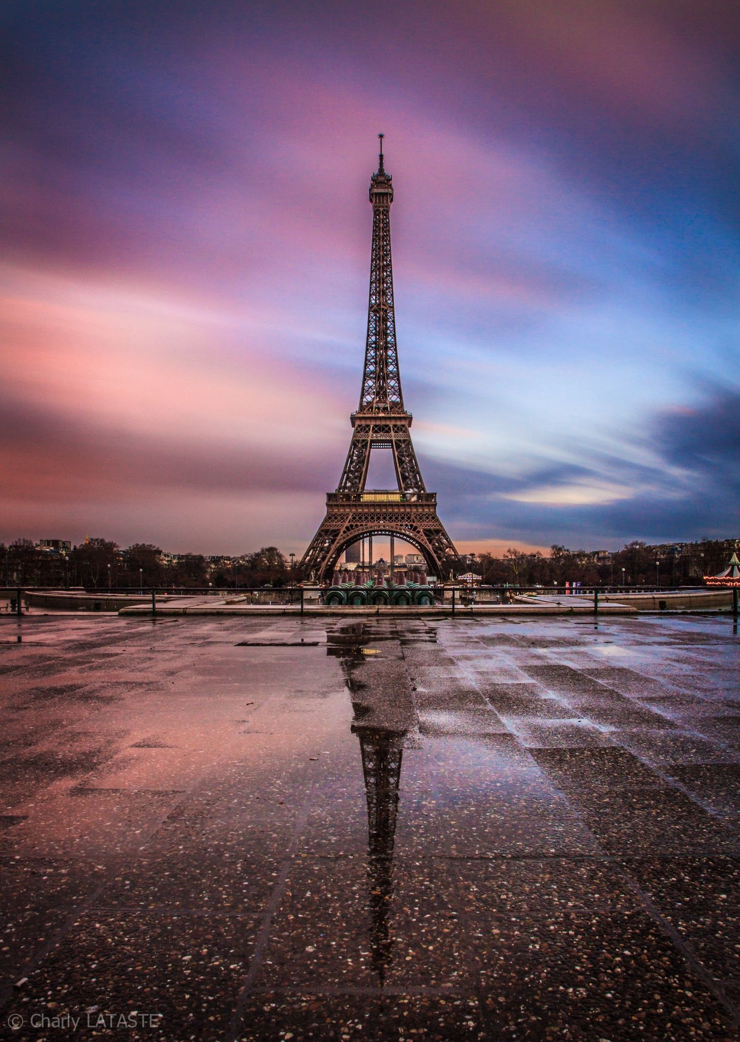 Eiffel Tower Sunset Wallpapers