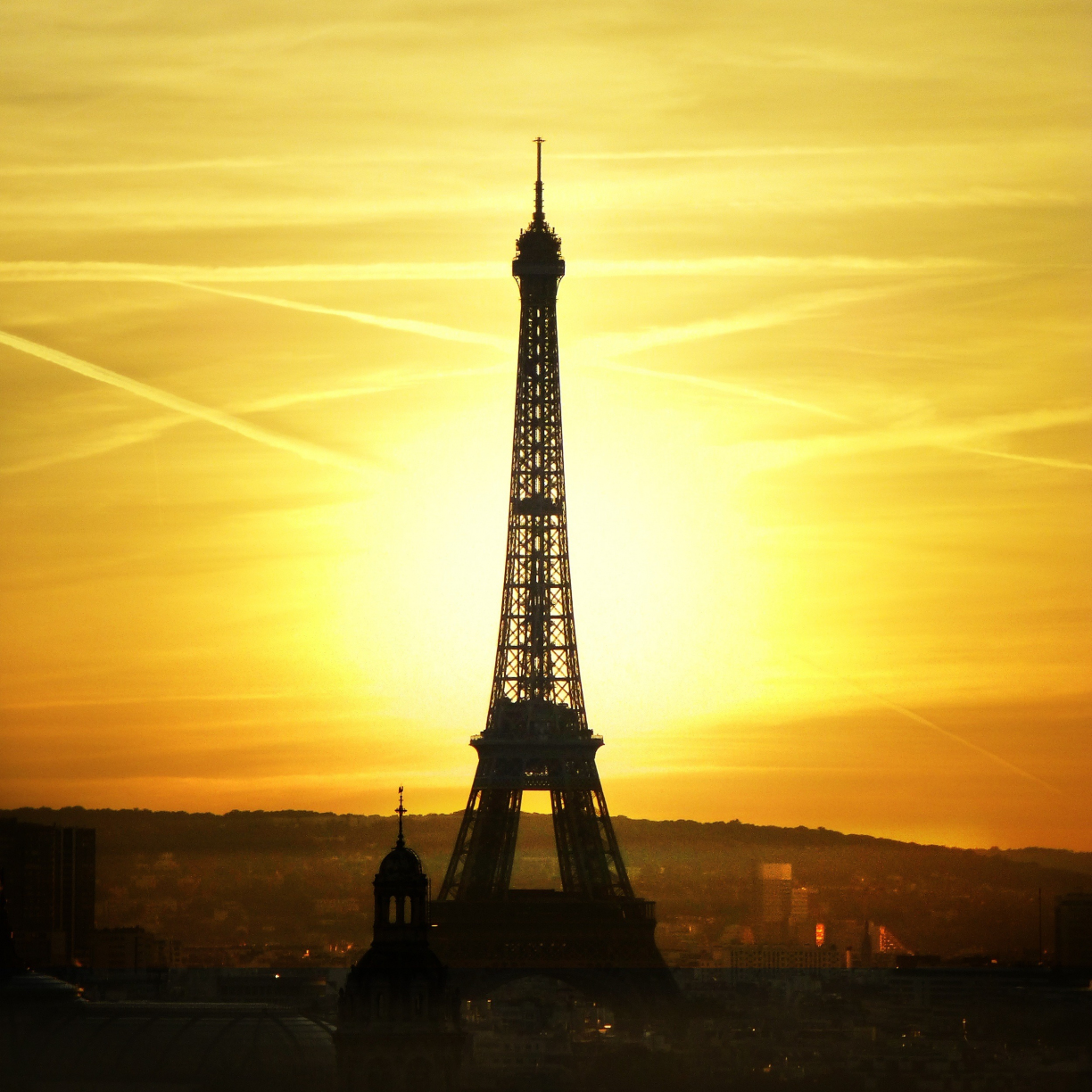 Eiffel Tower Sunset Wallpapers