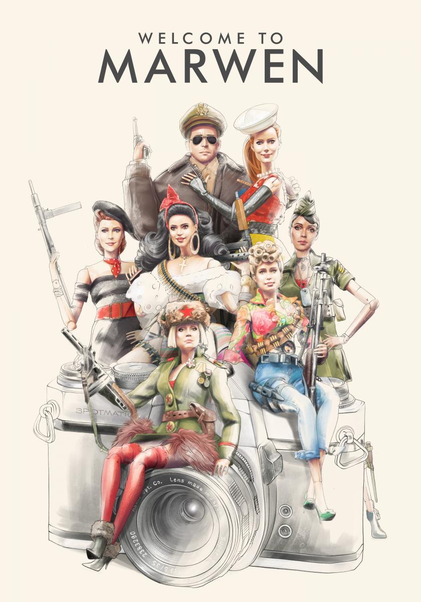 Eiza Gonzгўlez And Steve Carell Movie Welcome To Marwen 2018 Wallpapers