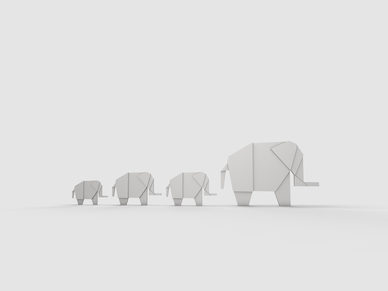 Elephant Minimalist Wallpapers