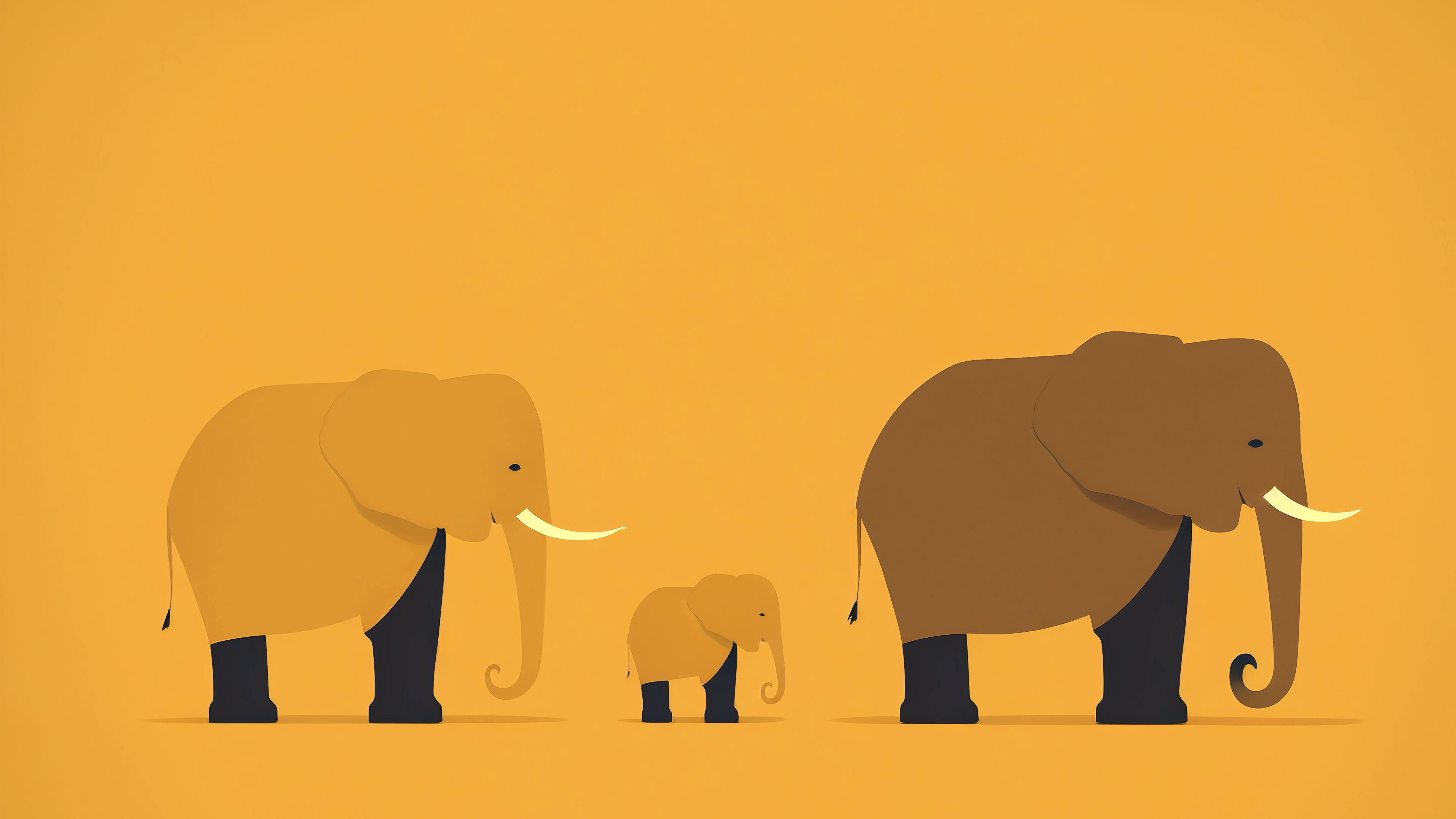 Elephant Minimalist Wallpapers