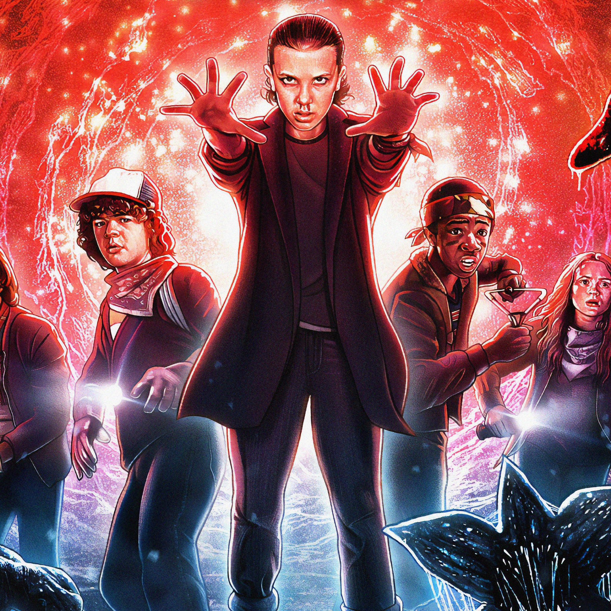 Eleven Stranger Things Art Wallpapers