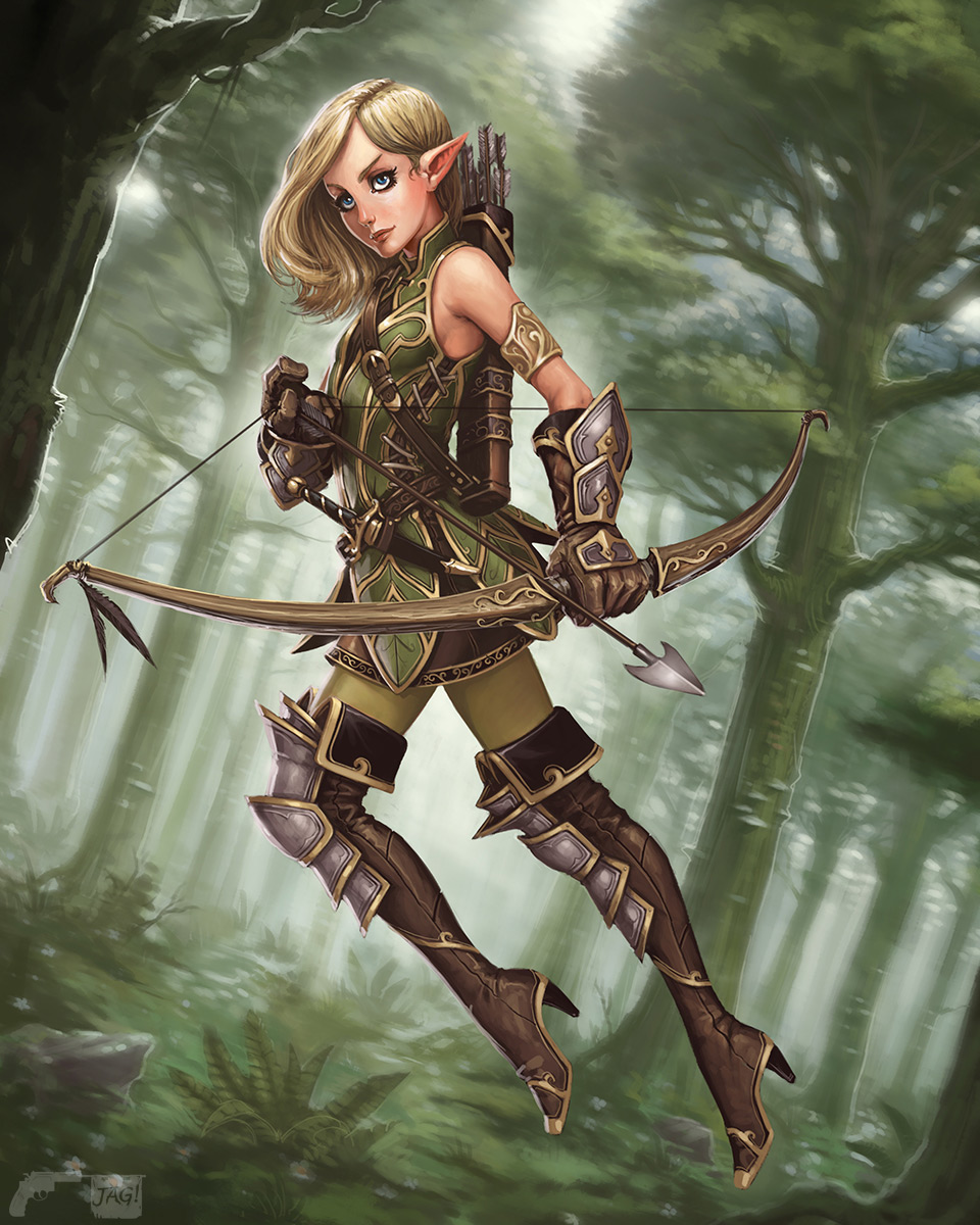 Elf Archer Art Wallpapers