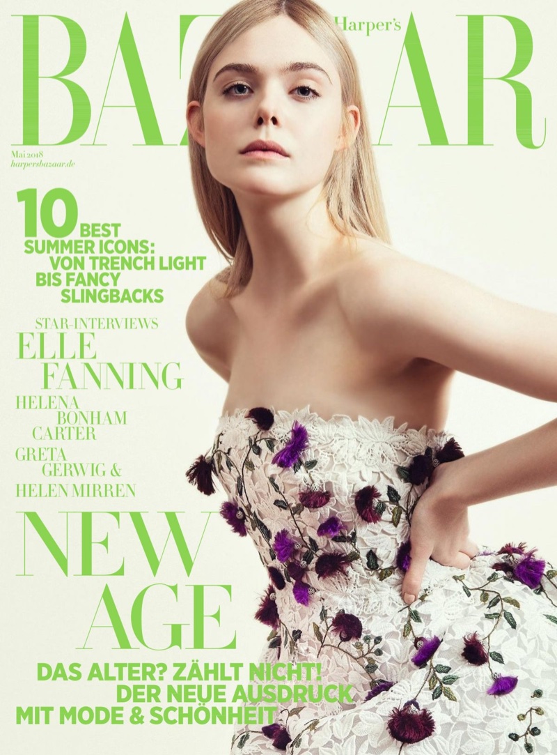 Elle Fanning Harper Bazaar 2018 Photoshoot Wallpapers