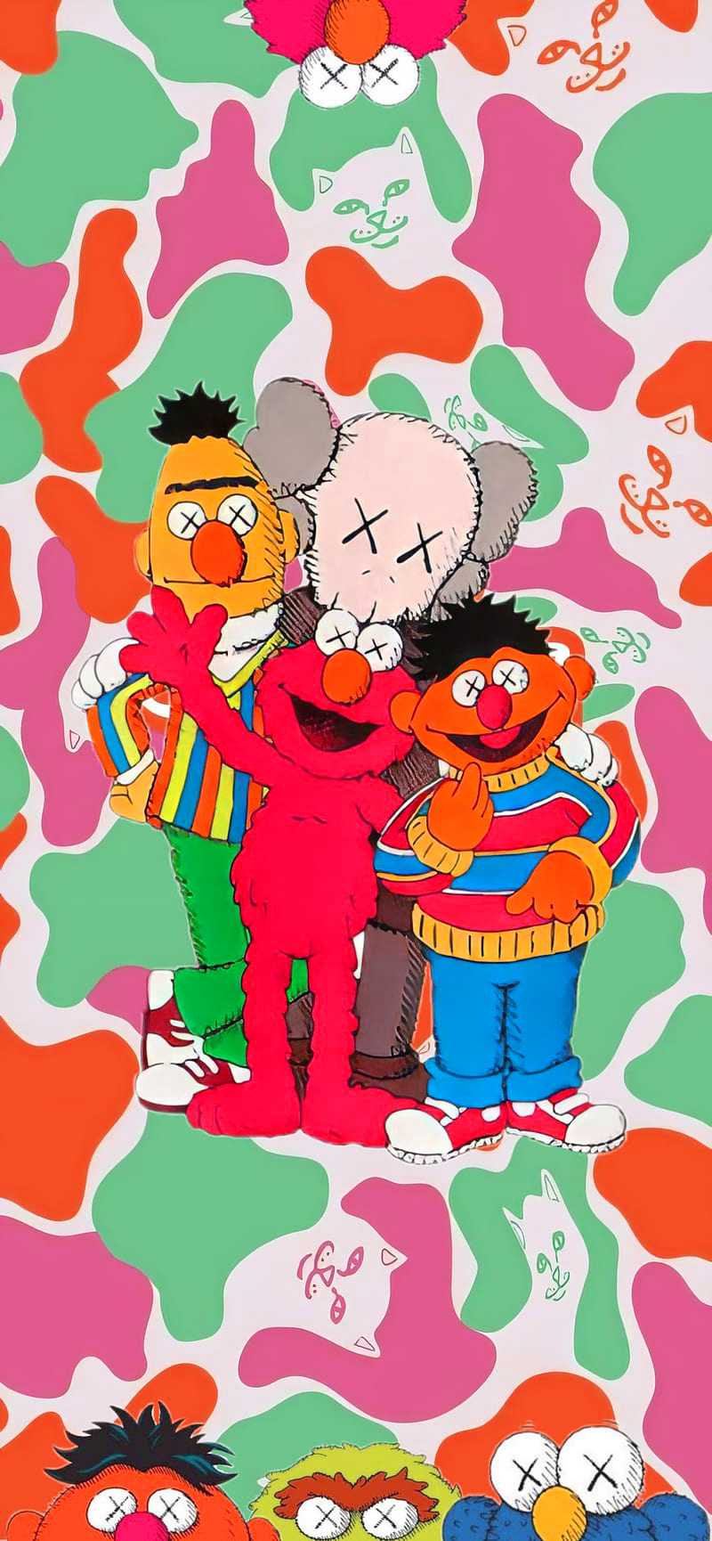 Elmo Kaws Wallpapers